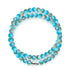 Aqua | Argent | Enveloppement de pierres précieuses turquoises dorées